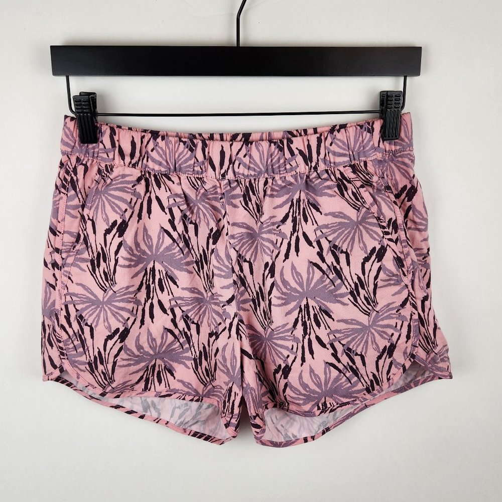 Madewell Soft Stretchy Pull On Shorts in Oasis Palms sz XS